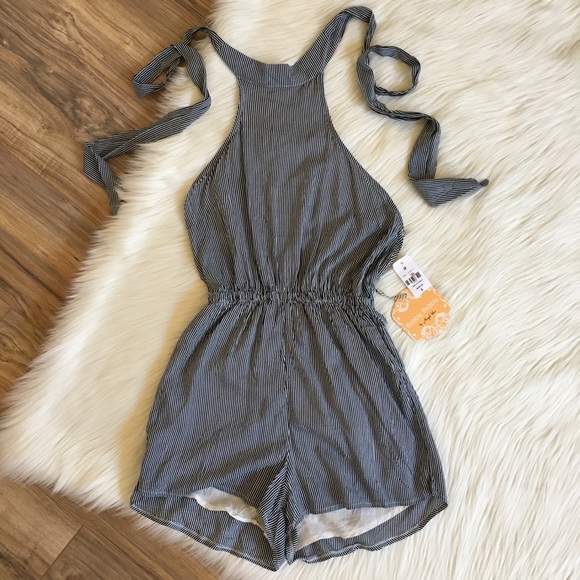 Angel Biba Pants - LF Debbie Dabble by Angel Biba Striped Romper